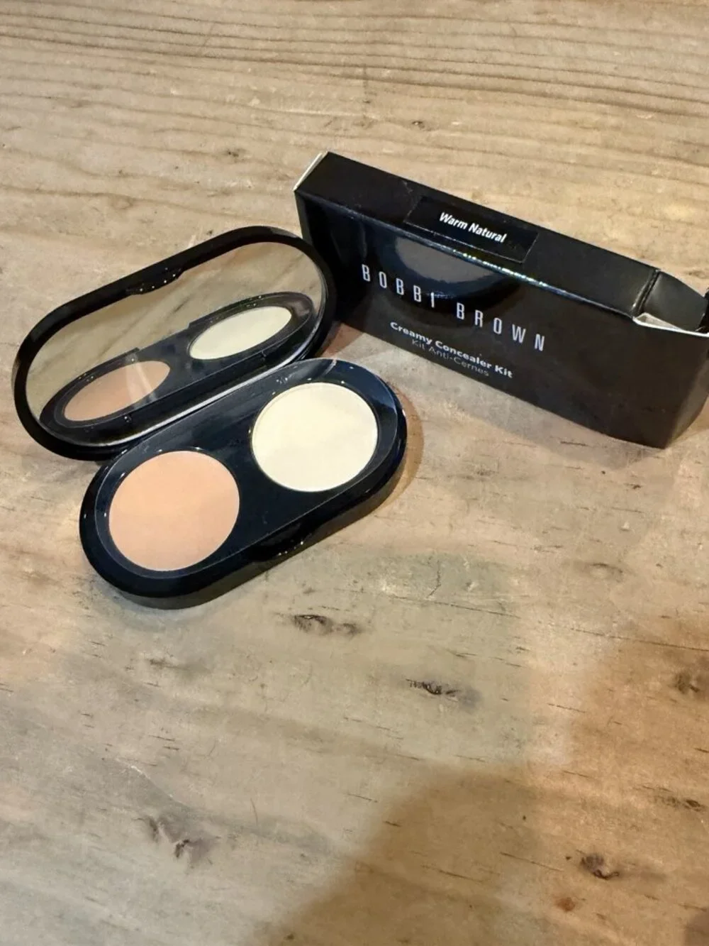 Bobbi Brown Creamy Concealer Kit Shade Warm Natural / Pale Yellow New In Box